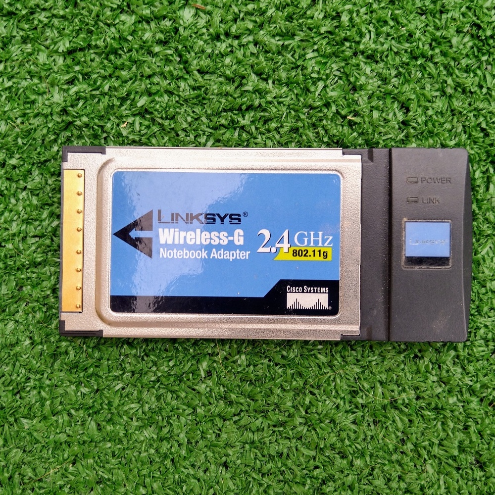 Linksys Wireless-G Notebook Adapter 2.4GHz 802.11g 802.11b Used/Tested-CardBus